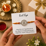 Evil Eye Silver Rakhi