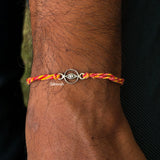 925 sterling silver evil eye rakhi for protection