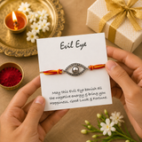 Evil Eye Silver Rakhi
