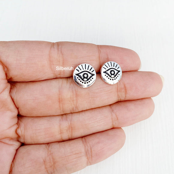 Evil Eye Silver Stud