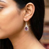 925 sterling silver amethyst jali earrings India