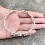 Facetted Amethyst Silver Kada