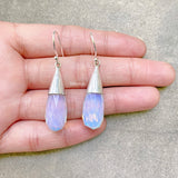 Facetted Opalite Drop Silver Earring & Necklace Set