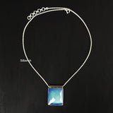 Facetted Opalite Silver Necklace