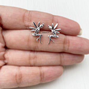 Fairy Angel Silver Stud Earring