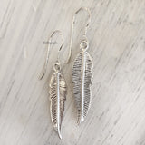Feather Silver Earring