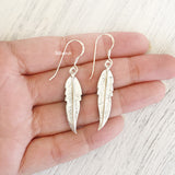 Feather Silver Earring