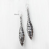 Filigree Drop Silver Earring