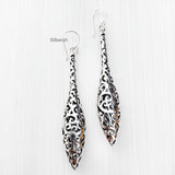 Filigree Drop Silver Earring