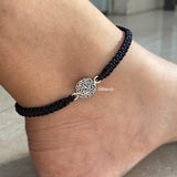 925 sterling silver filigree charm Nazarbattu anklet
