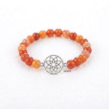 925 silver Fire Agate Dreamcatcher bracelet