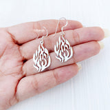 Fire Silver Earring