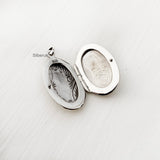 Flower Silver Locket Pendant