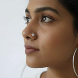 Flower Silver Nose Pin