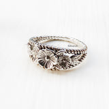 Flower Silver Ring