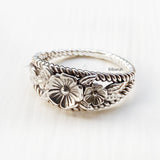 Flower Silver Ring