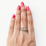 Flower Silver Ring