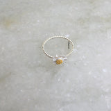 Flower Silver Ring