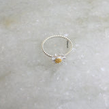 Flower Silver Ring