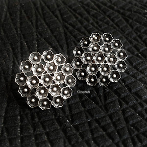 Flower Silver Stud Earring