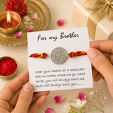 For My Brother Silver Rakhi