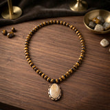 Fossil Coral & Tiger's Eye Necklace