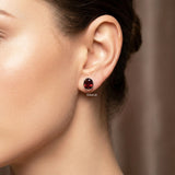 natural garnet silver jewellery India