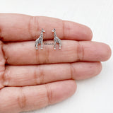 Giraffe Silver Stud Earring