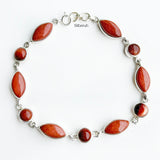 Golden Sunstone Silver Bracelet