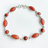 Golden Sunstone Silver Bracelet