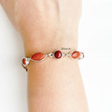 Golden Sunstone Silver Bracelet