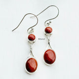 Golden Sunstone Silver Earring