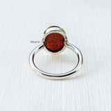 Sterling Silver Goldstone Ring