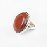 Golden Sunstone Silver Ring