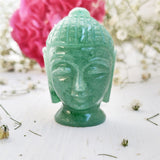 Green Aventurine Buddha Head