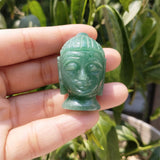 Green Aventurine Buddha Head