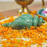 Green Aventurine Carved Shankh