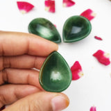Small green aventurine diya for rituals and abundance