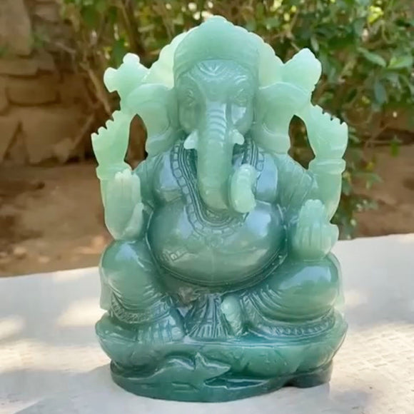 Green Aventurine Ganesha