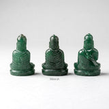 Hand-carved Green Aventurine Buddha for spiritual décor