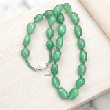 Green Aventurine Silver Necklace