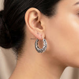 925 Sterling Silver Hoop earring