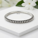 oxidised silver bangle textured design