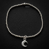 half moon stackable silver bracelet 925 India