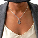 hamsa hand pendant 925 silver