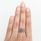 Hamsa Evil Eye Silver Ring