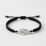 Hamsa Hand Silver Adjustable Bracelet