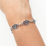 Hamsa Jali Silver Bracelet