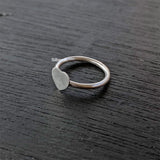 Heart Midi Stacking Silver Ring