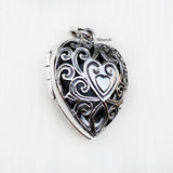 Heart Silver Locket Pendant